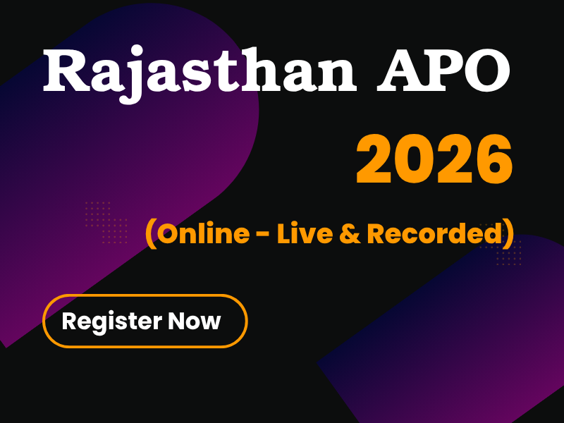 Rajasthan APO 2026